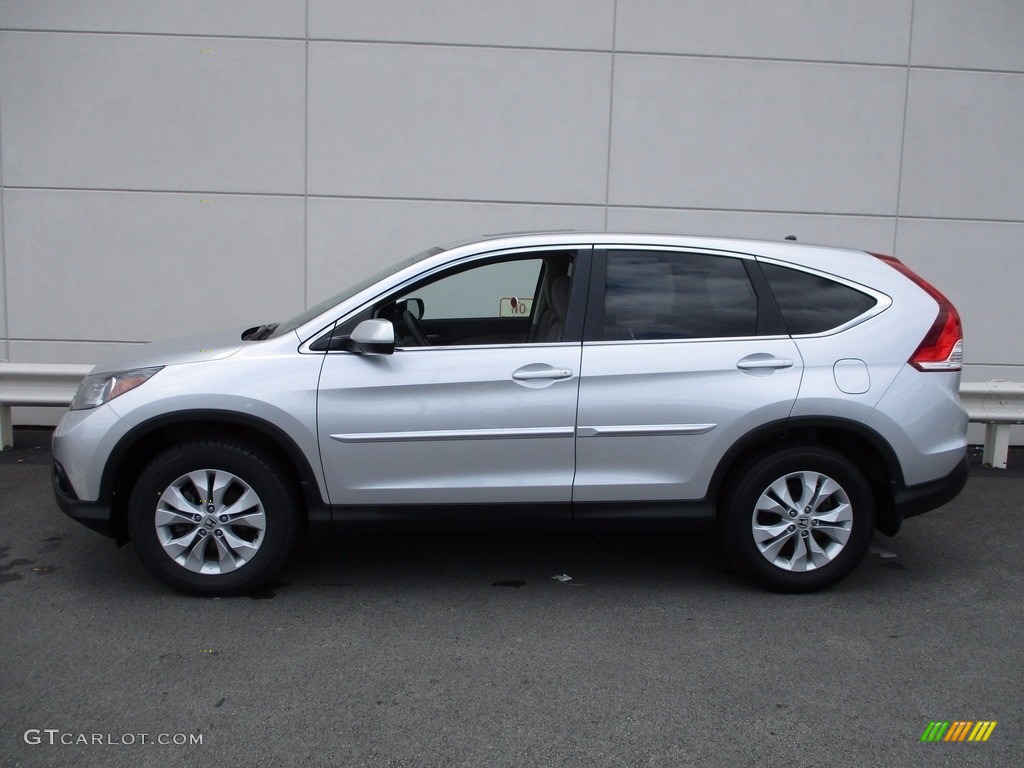 2014 CR-V EX AWD - Alabaster Silver Metallic / Gray photo #2