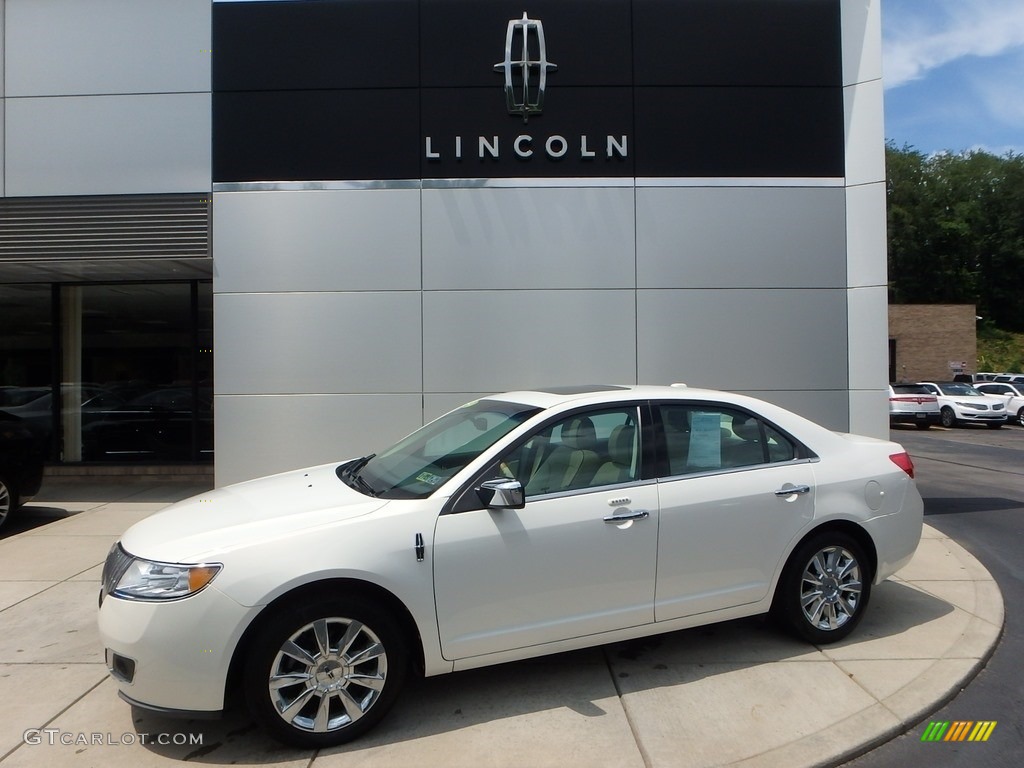 2012 MKZ FWD - White Platinum Metallic Tri-Coat / Cashmere photo #1