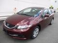 Crimson Pearl - Civic LX Sedan Photo No. 9