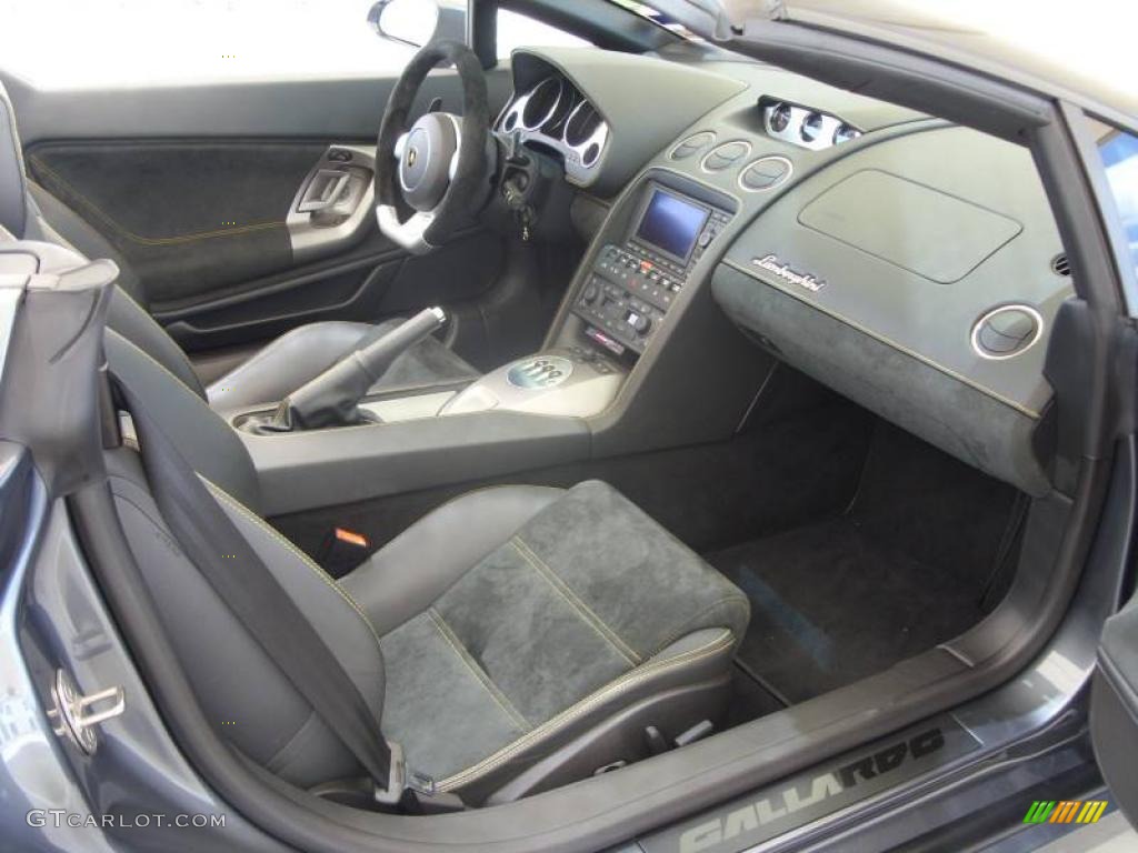 2007 Lamborghini Gallardo Spyder Nero Perseus Dashboard Photo #12138546