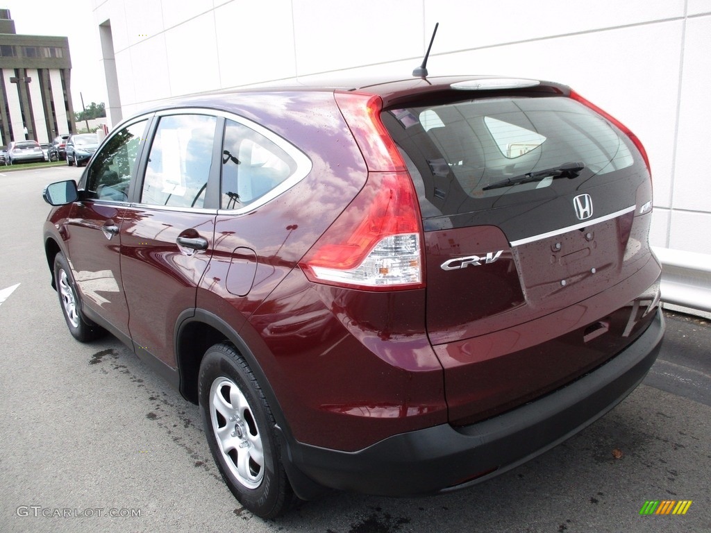 2014 CR-V LX AWD - Basque Red Pearl II / Gray photo #4