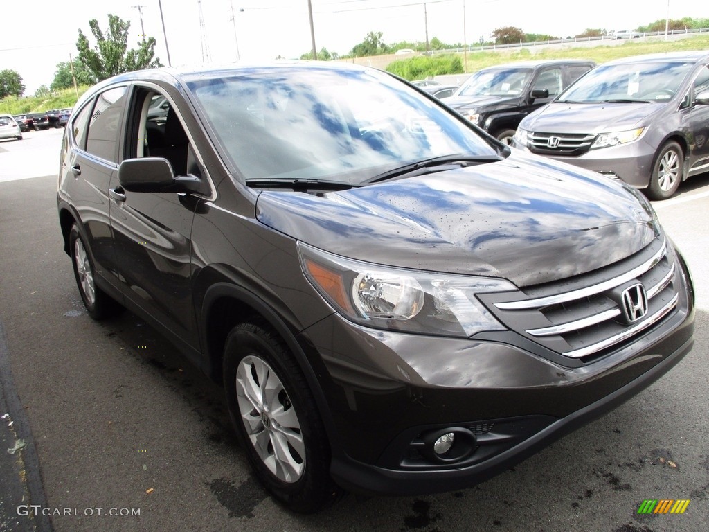 2014 CR-V EX AWD - Kona Coffee Metallic / Black photo #7