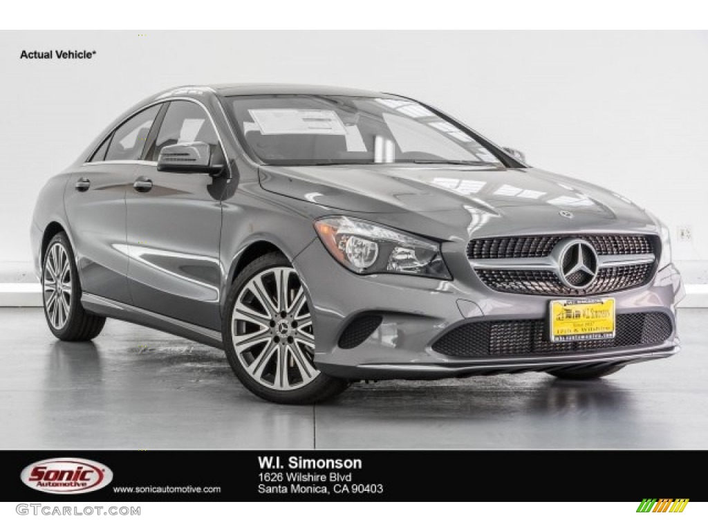 2018 CLA 250 Coupe - Mountain Grey Metallic / Crystal Grey photo #1