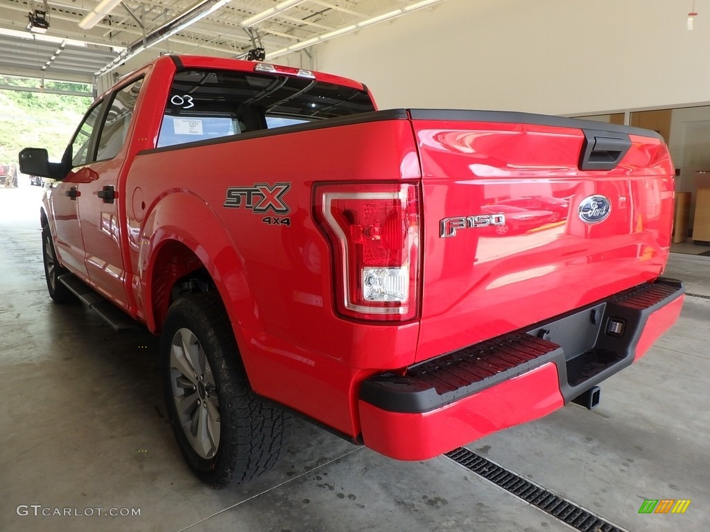 2017 F150 XL SuperCrew 4x4 - Race Red / Black photo #3