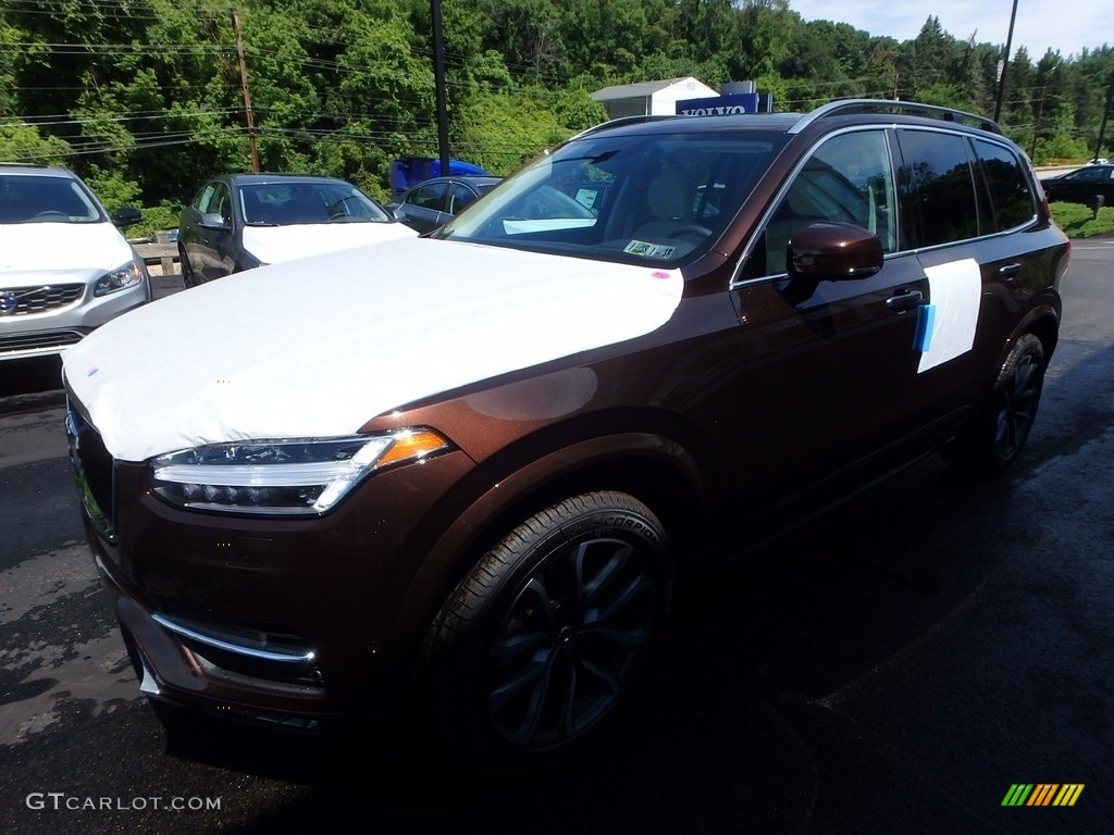 2018 XC90 T6 AWD Momentum - Twilight Bronze Metallic / Blonde photo #5