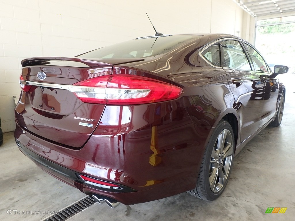 2017 Fusion Sport AWD - Burgundy Velvet / Dark Earth Grey photo #2
