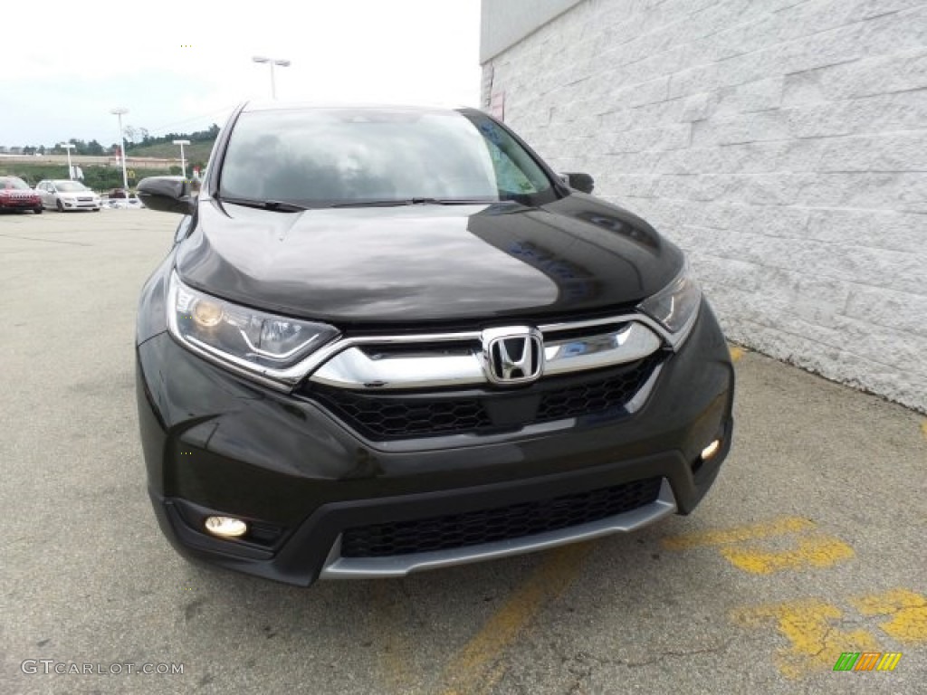 2017 CR-V EX AWD - Dark Olive Metallic / Black photo #4