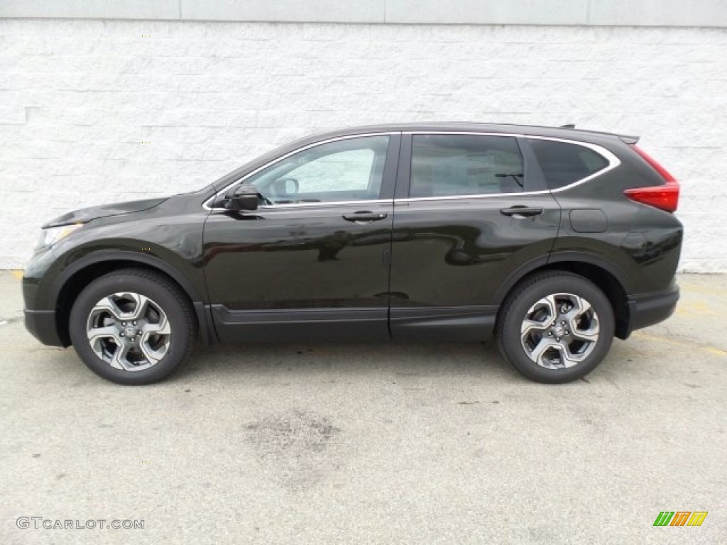 2017 CR-V EX AWD - Dark Olive Metallic / Black photo #6