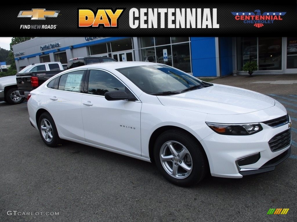 2017 Malibu LS - Summit White / Jet Black photo #1