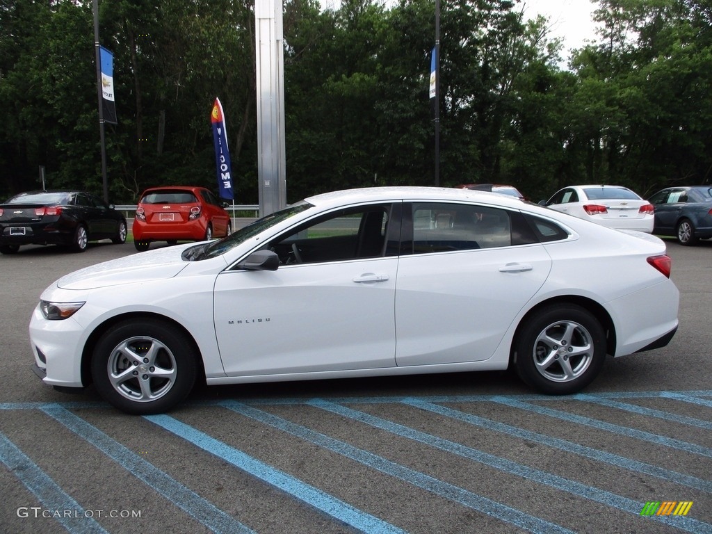 2017 Malibu LS - Summit White / Jet Black photo #9