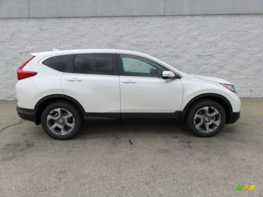 2017 CR-V EX AWD - White Diamond Pearl / Black photo #2