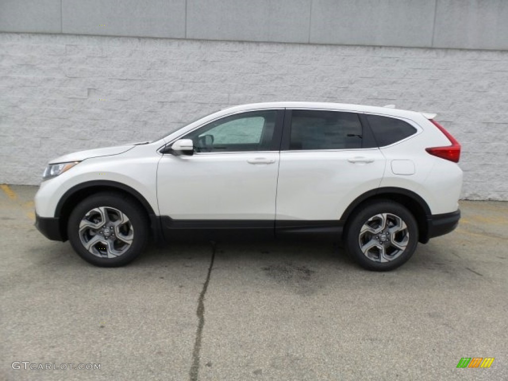 2017 CR-V EX AWD - White Diamond Pearl / Black photo #6