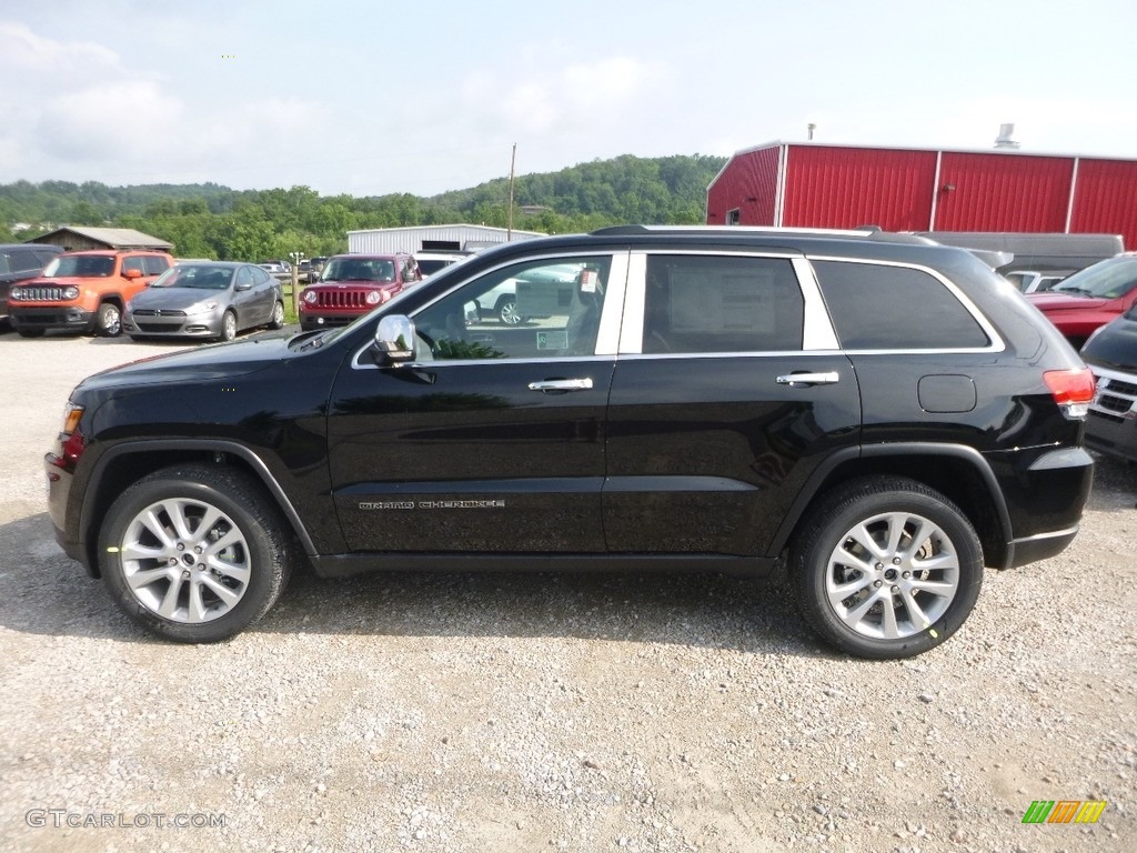 2017 Grand Cherokee Limited 4x4 - Diamond Black Crystal Pearl / Black photo #2
