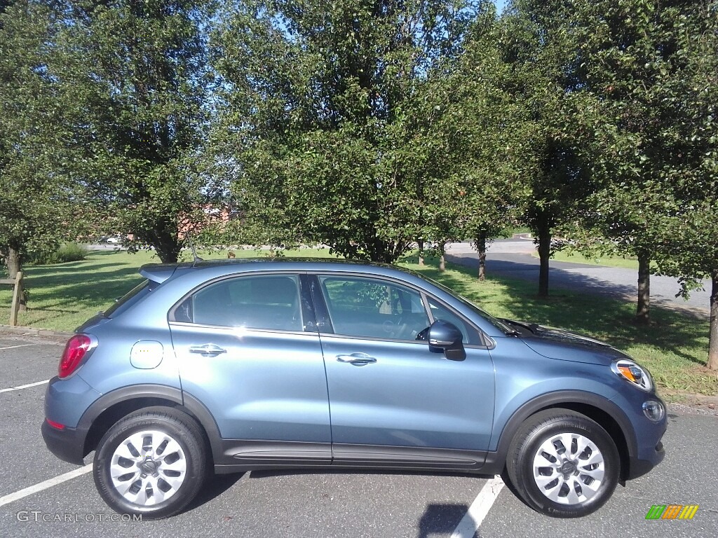 Blue Sky Metallic 2017 Fiat 500X Pop Exterior Photo #121392647