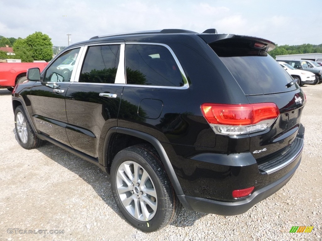 2017 Grand Cherokee Limited 4x4 - Diamond Black Crystal Pearl / Black photo #3
