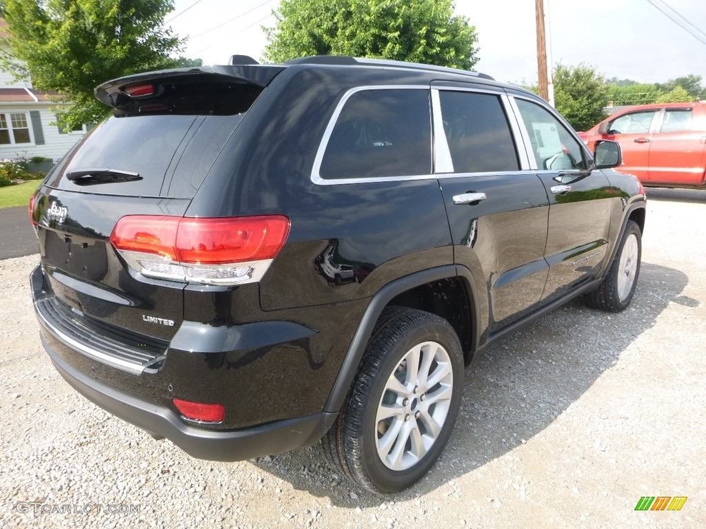 2017 Grand Cherokee Limited 4x4 - Diamond Black Crystal Pearl / Black photo #5