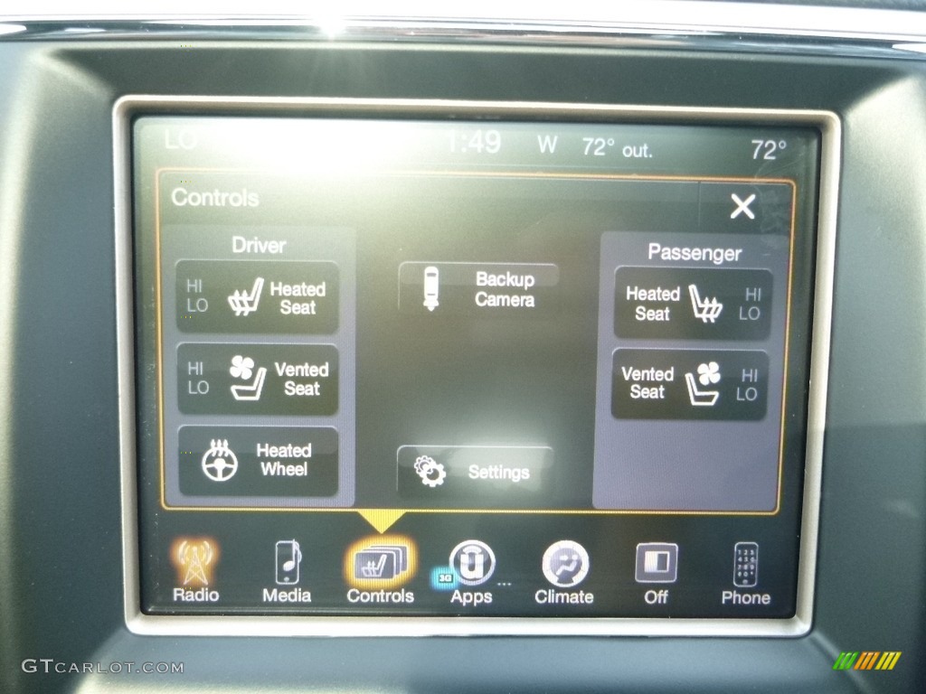 2017 Grand Cherokee Limited 4x4 - Diamond Black Crystal Pearl / Black photo #16