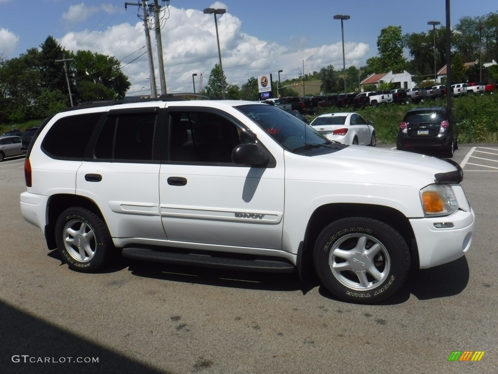 2004 Envoy SLE 4x4 - Summit White / Medium Pewter photo #9