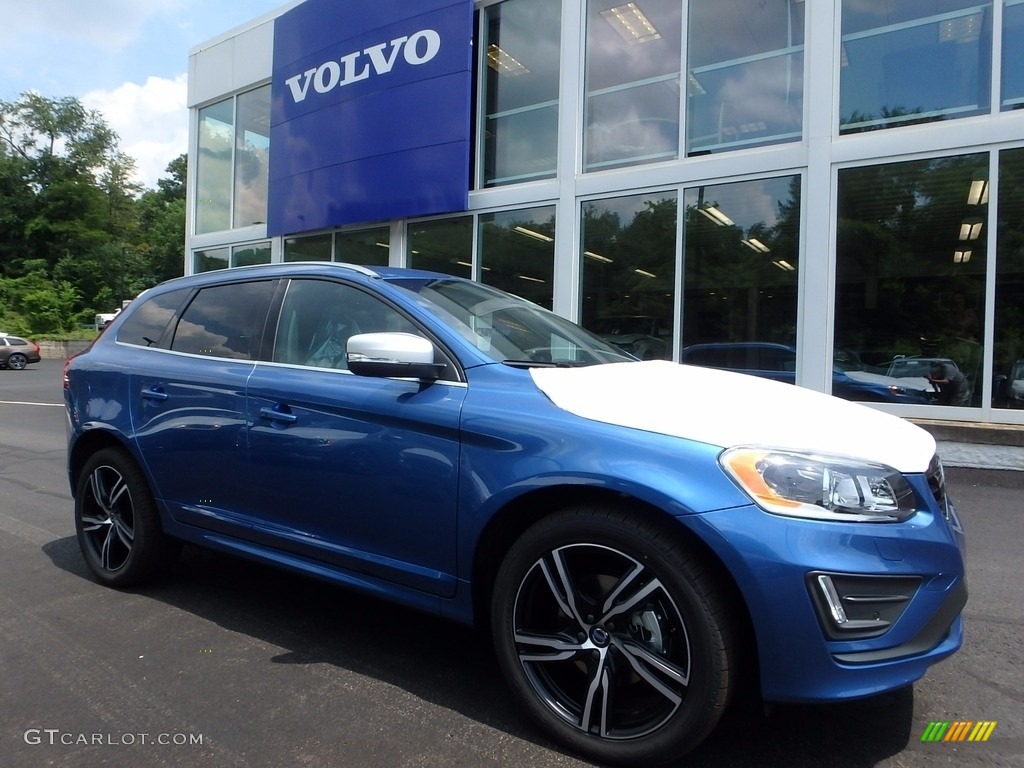 Bursting Blue Metallic 2017 Volvo XC60 T6 AWD R-Design Exterior Photo #121393750