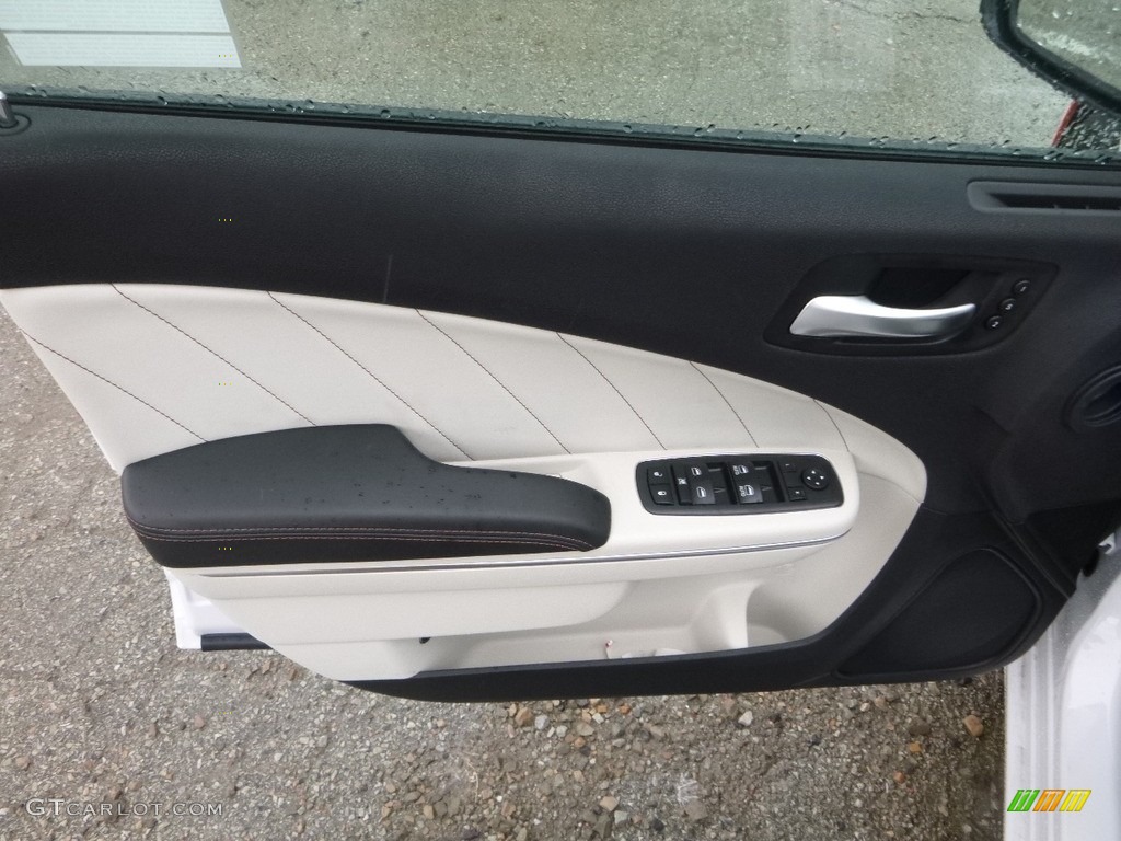 2017 Charger SXT AWD - White Knuckle / Black/Pearl Beige photo #14