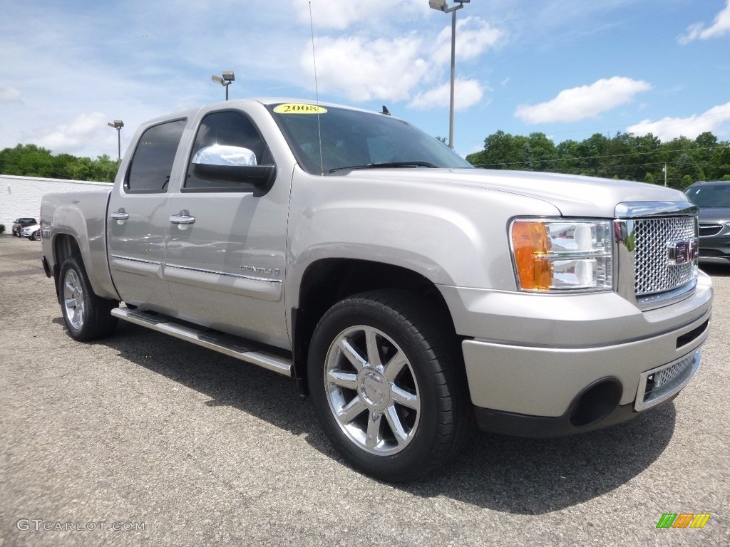 2008 Sierra 1500 Denali Crew Cab AWD - Silver Birch Metallic / Ebony photo #4