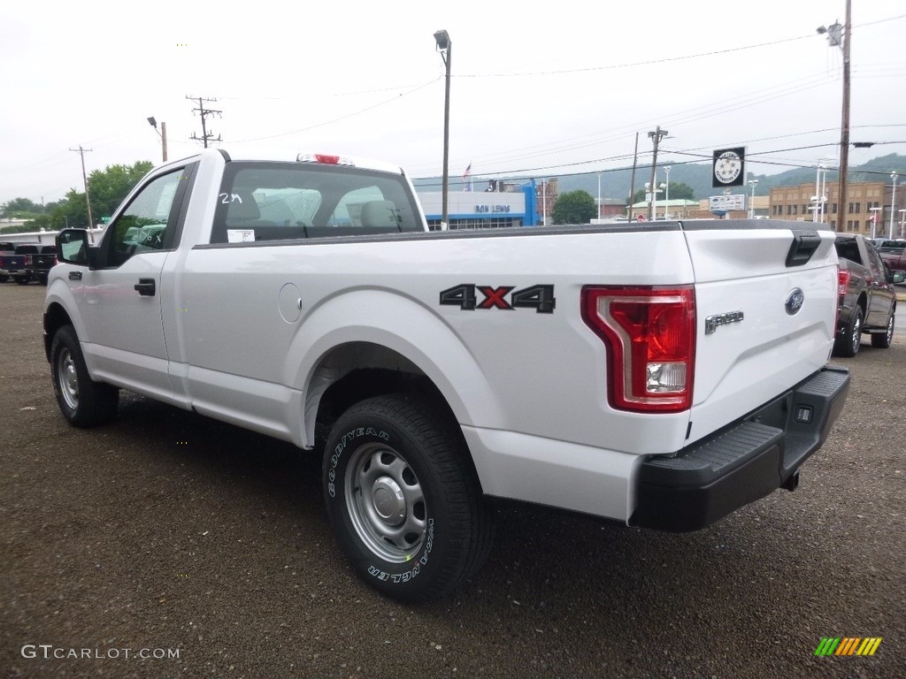 2017 F150 XL Regular Cab 4x4 - Oxford White / Earth Gray photo #6