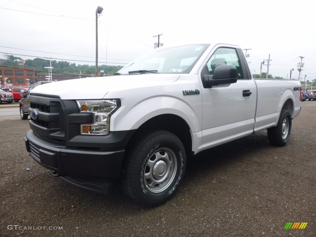 2017 F150 XL Regular Cab 4x4 - Oxford White / Earth Gray photo #8