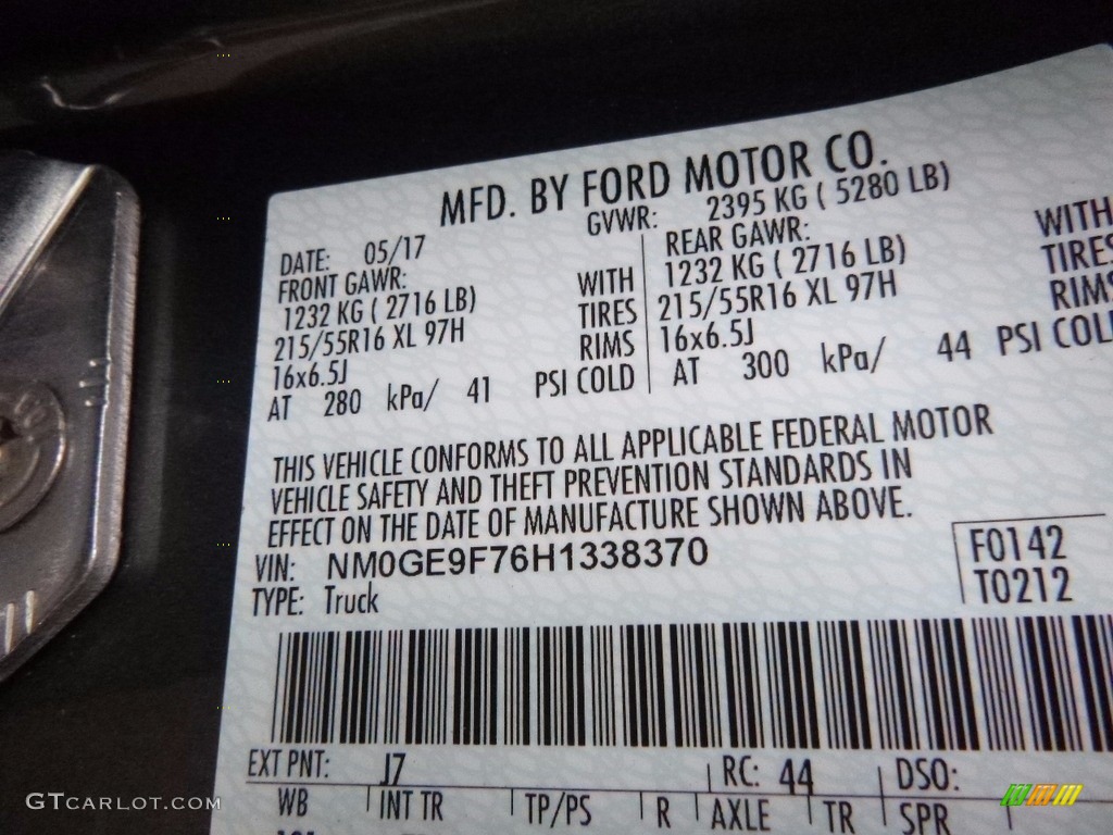 2017 Transit Connect XLT Wagon - Magnetic / Pewter photo #16