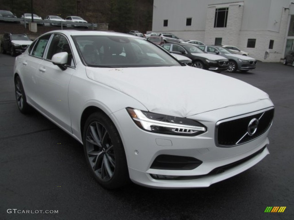 Crystal White Pearl Metallic 2017 Volvo S90 T5 Exterior Photo #121400174