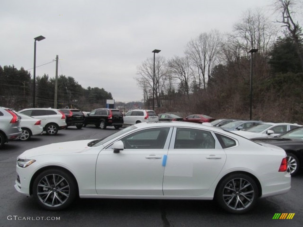 Crystal White Pearl Metallic 2017 Volvo S90 T5 Exterior Photo #121400191