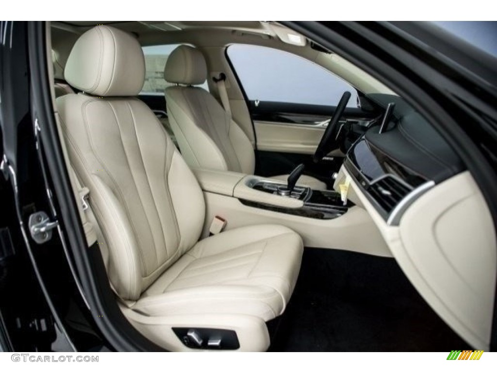 2018 7 Series 740i Sedan - Black Sapphire Metallic / Canberra Beige photo #2