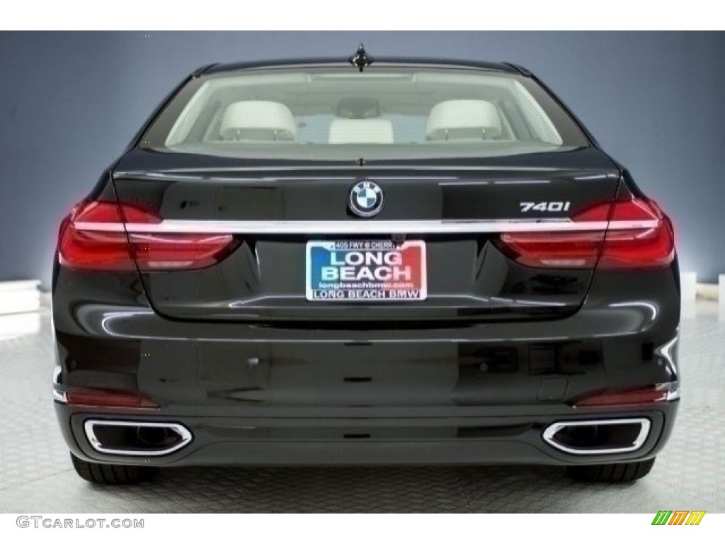 2018 7 Series 740i Sedan - Black Sapphire Metallic / Canberra Beige photo #4