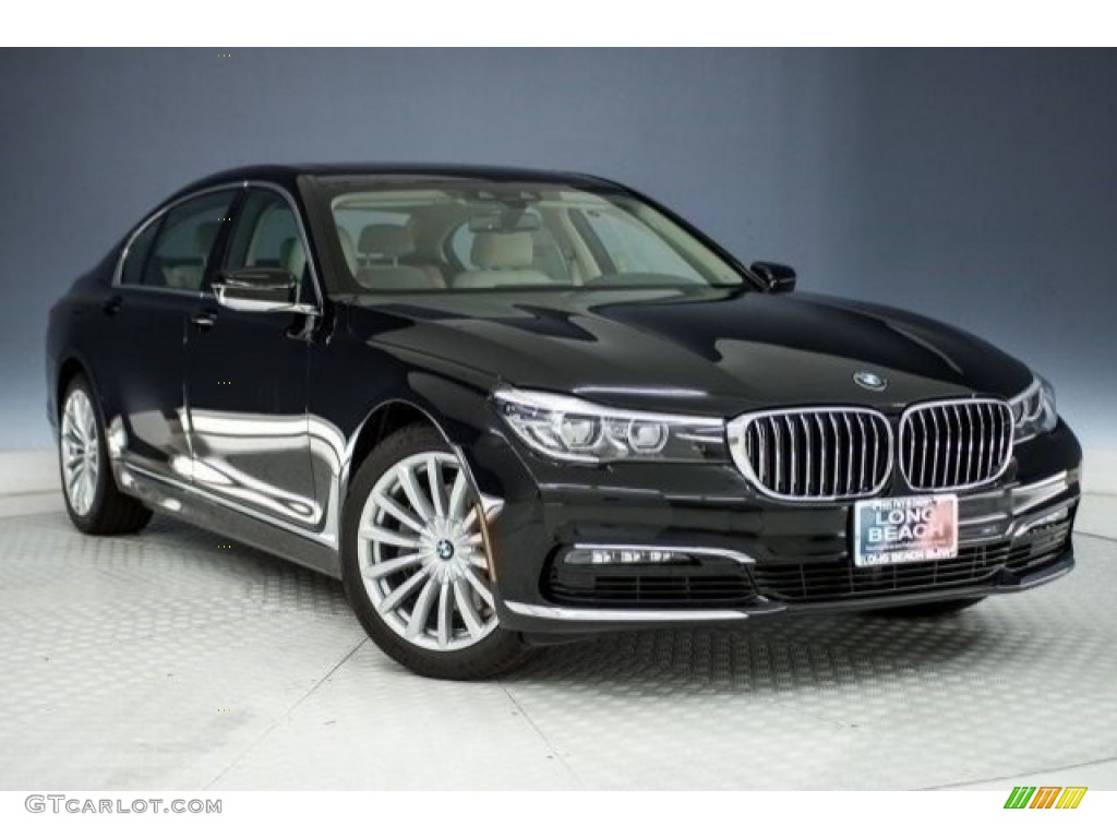 2018 7 Series 740i Sedan - Black Sapphire Metallic / Canberra Beige photo #12