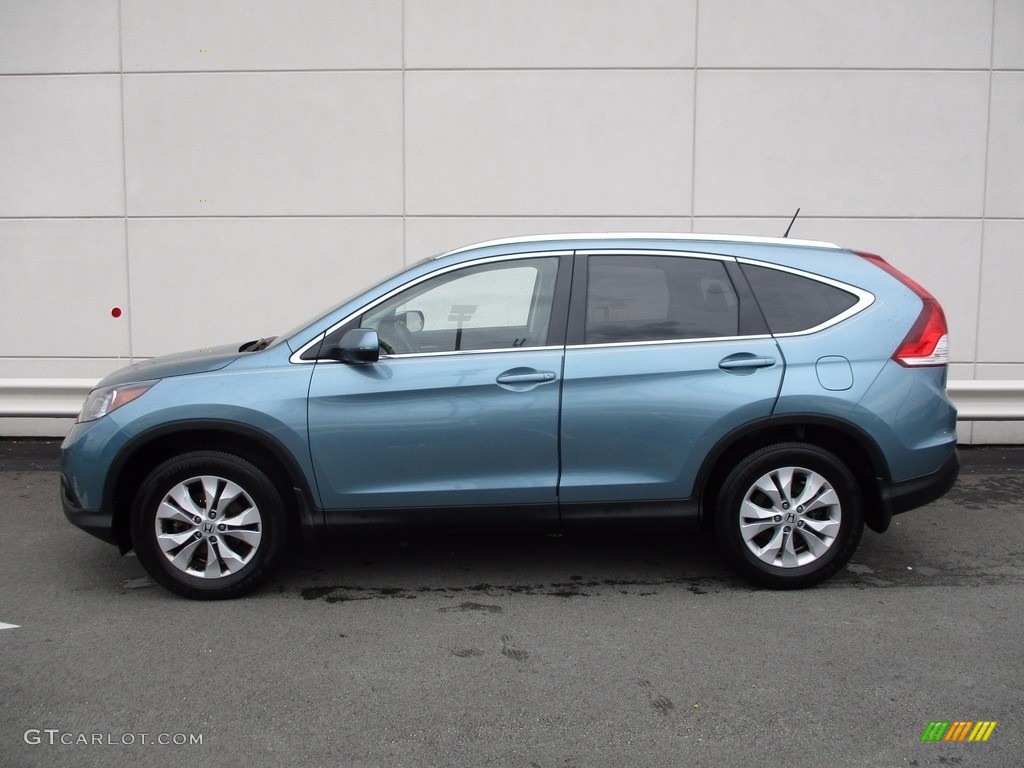 2014 CR-V EX-L AWD - Mountain Air Metallic / Beige photo #2