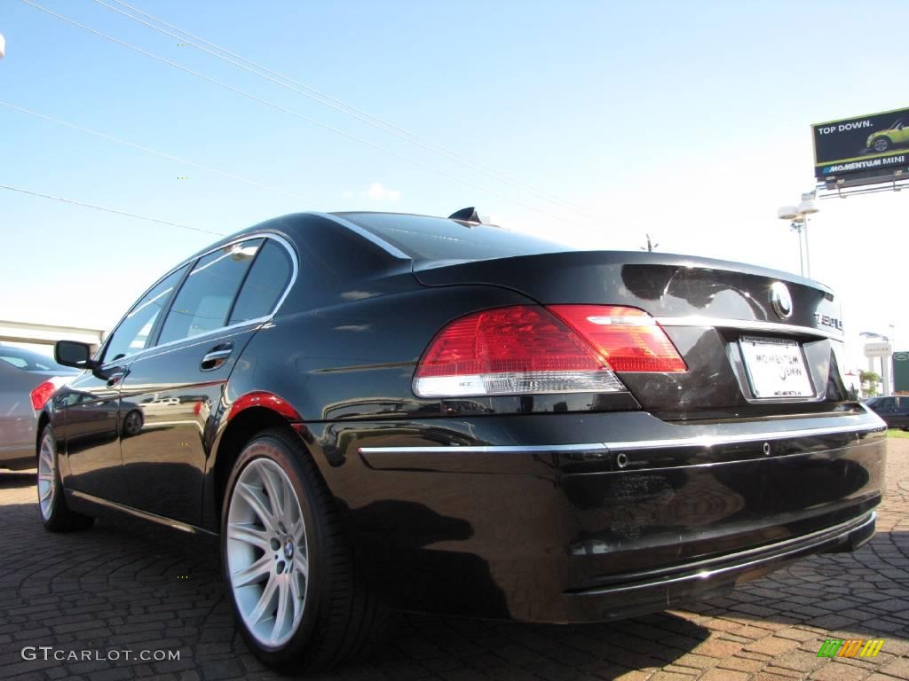 2006 7 Series 750Li Sedan - Black Sapphire Metallic / Black/Cream Beige photo #3