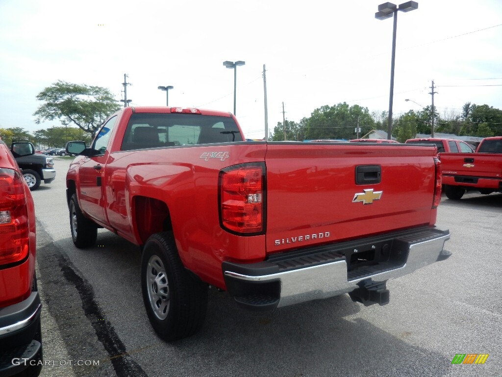 2017 Silverado 2500HD Work Truck Regular Cab 4x4 - Red Hot / Dark Ash/Jet Black photo #6