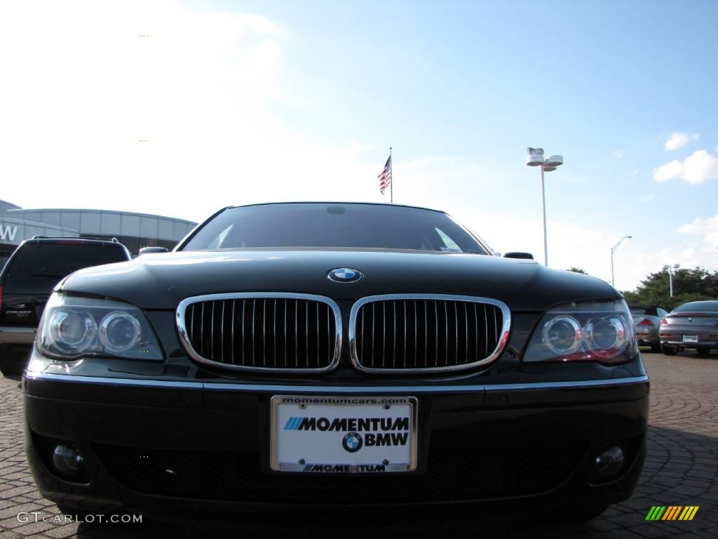 2006 7 Series 750Li Sedan - Black Sapphire Metallic / Black/Cream Beige photo #8