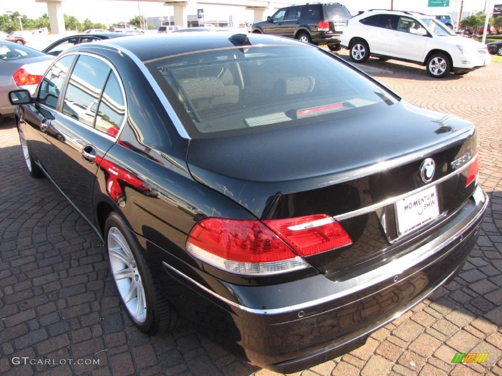 2006 7 Series 750Li Sedan - Black Sapphire Metallic / Black/Cream Beige photo #11