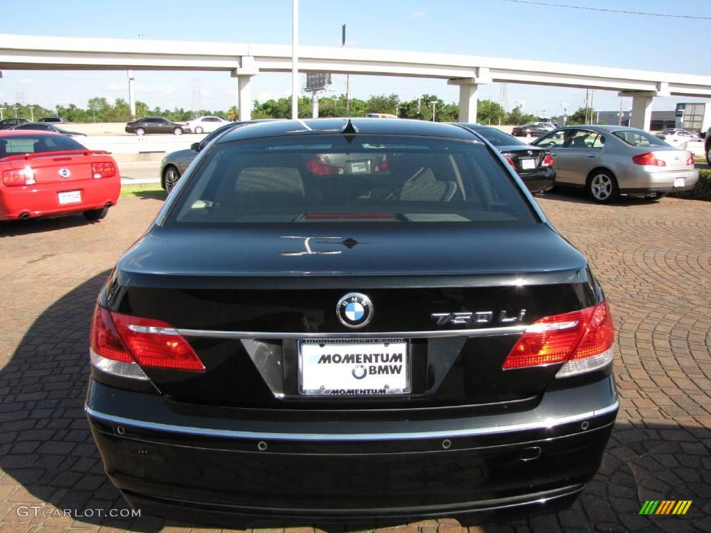 2006 7 Series 750Li Sedan - Black Sapphire Metallic / Black/Cream Beige photo #12