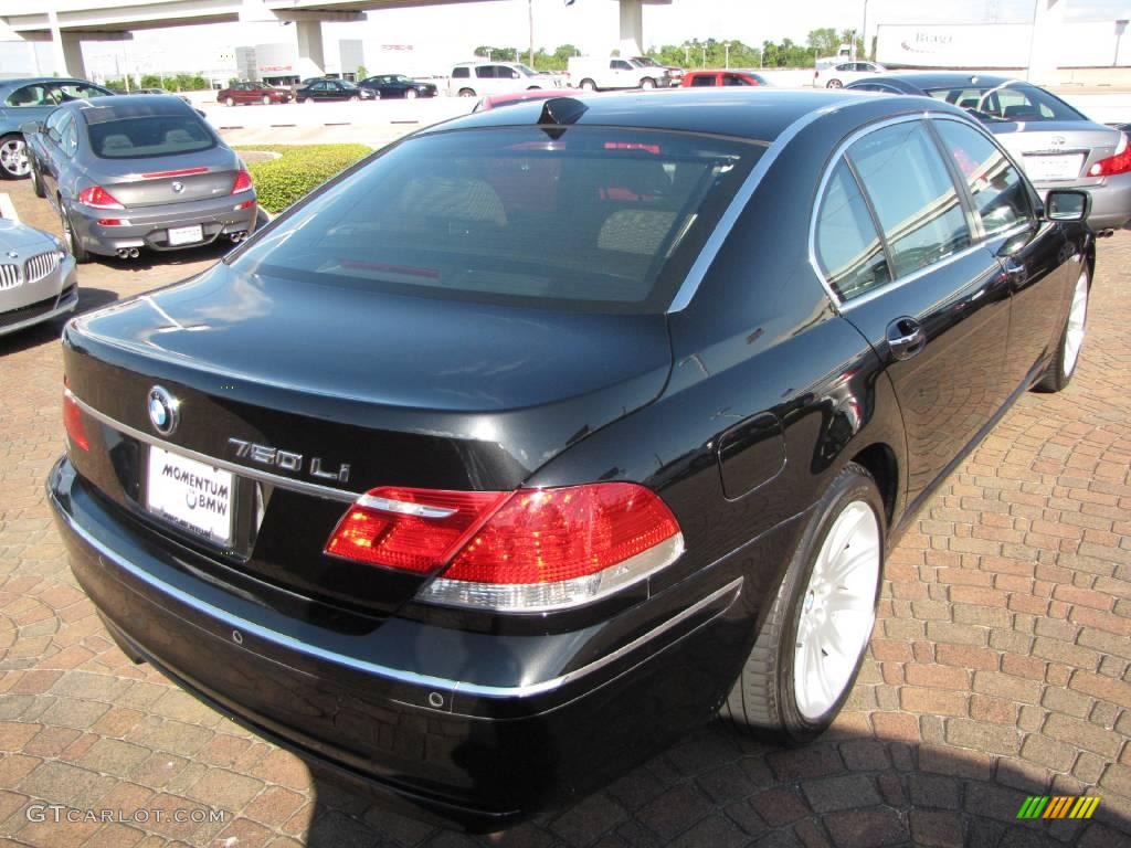 2006 7 Series 750Li Sedan - Black Sapphire Metallic / Black/Cream Beige photo #13