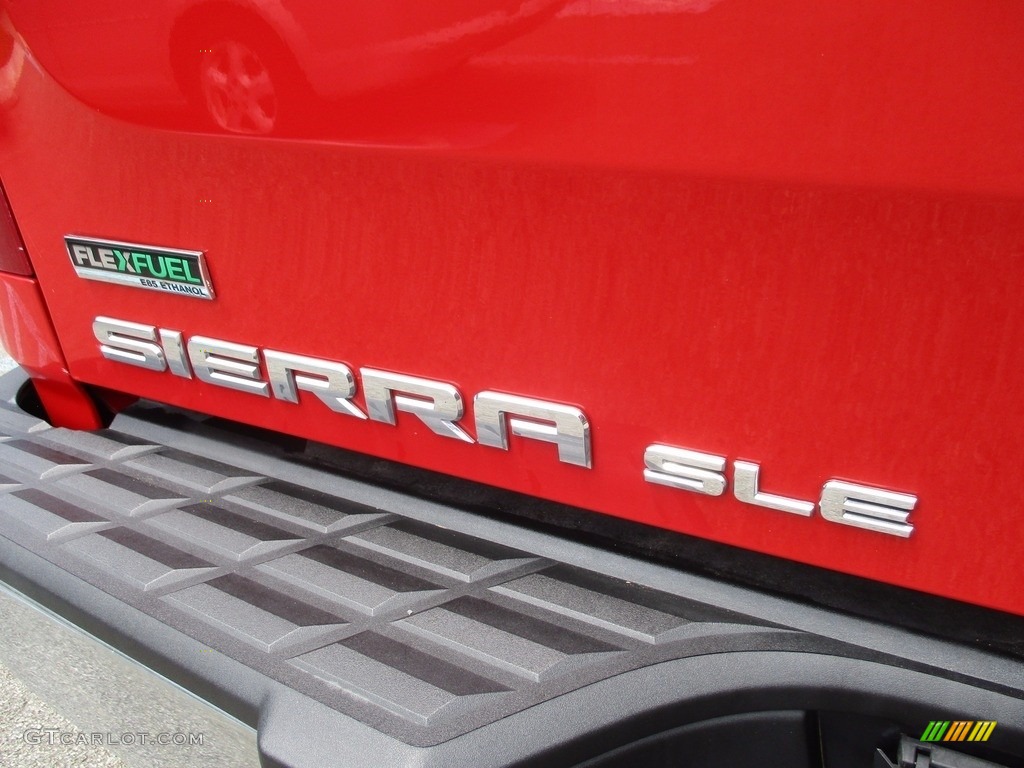 2012 Sierra 1500 SLE Extended Cab 4x4 - Fire Red / Dark Titanium/Light Titanium photo #16