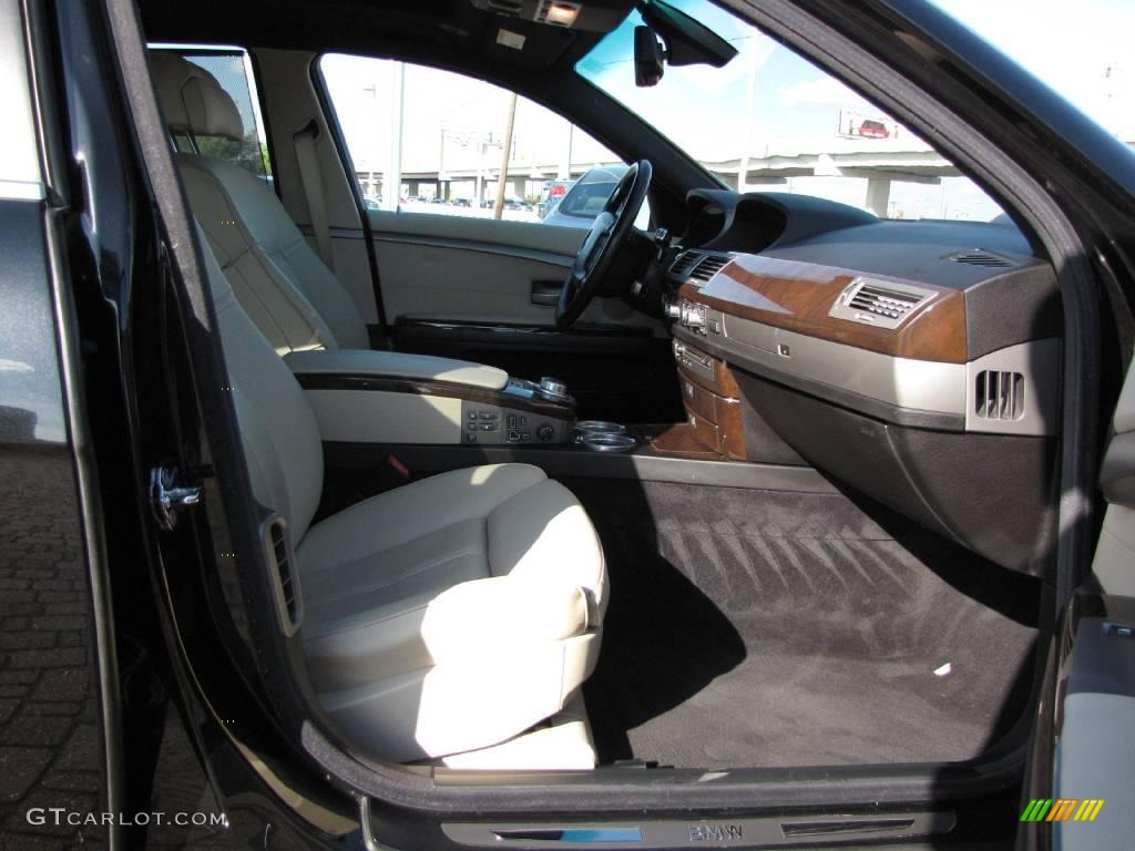 2006 7 Series 750Li Sedan - Black Sapphire Metallic / Black/Cream Beige photo #18
