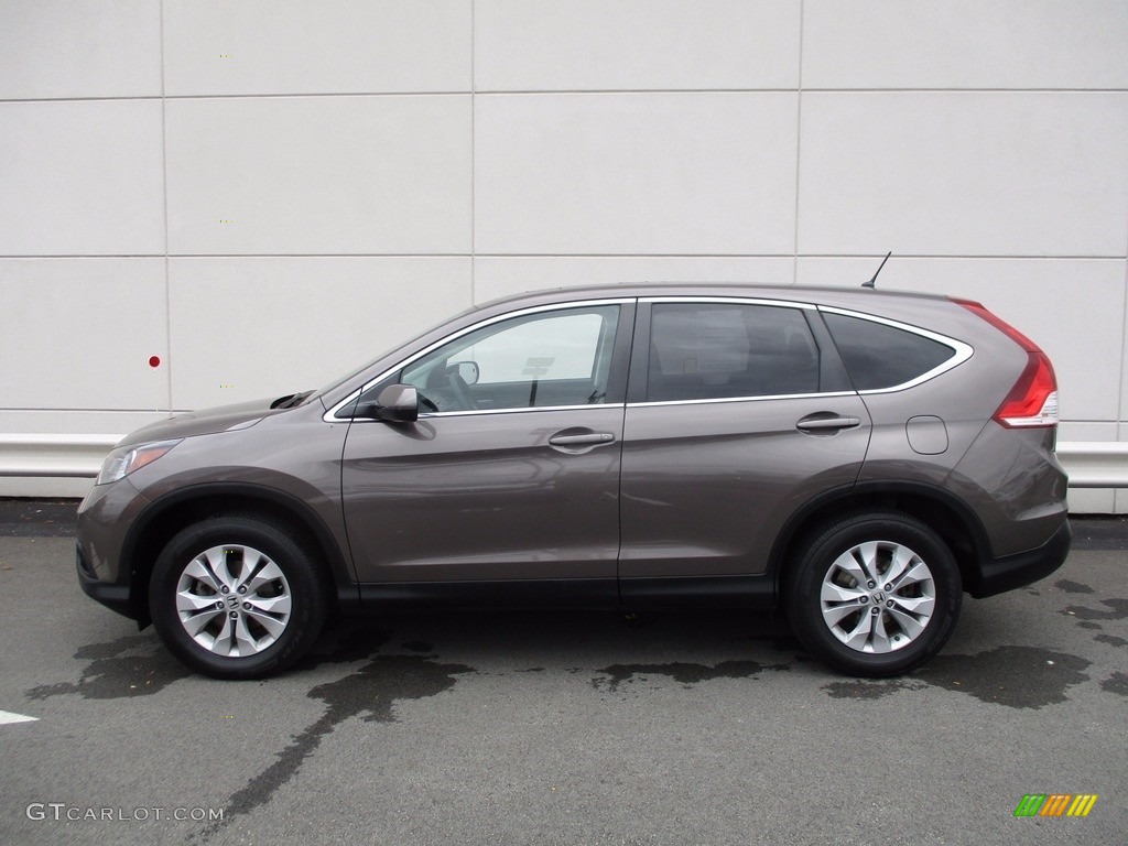 2014 CR-V EX AWD - Urban Titanium Metallic / Beige photo #2