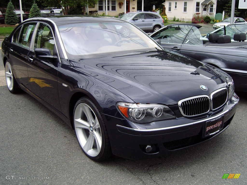 2006 7 Series 750Li Sedan - Monaco Blue Metallic / Dark Beige/Beige III photo #3