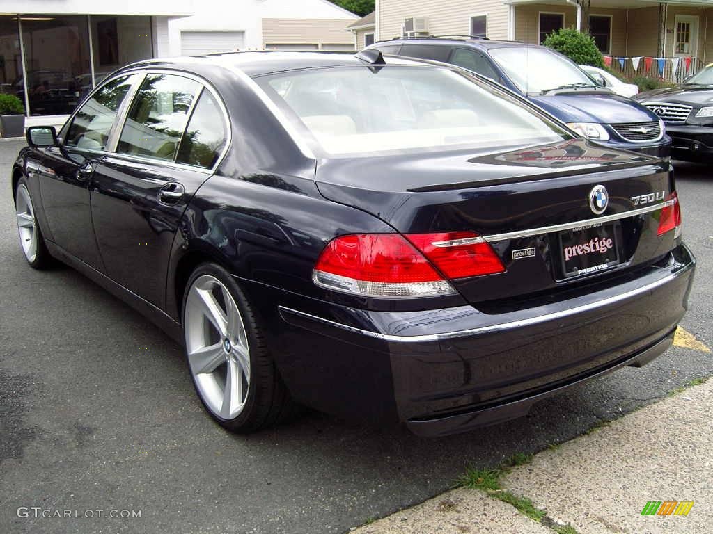 2006 7 Series 750Li Sedan - Monaco Blue Metallic / Dark Beige/Beige III photo #7