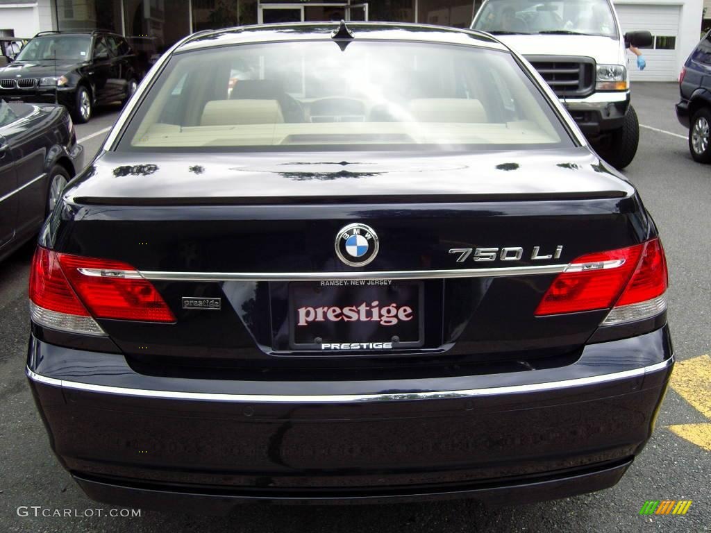 2006 7 Series 750Li Sedan - Monaco Blue Metallic / Dark Beige/Beige III photo #8