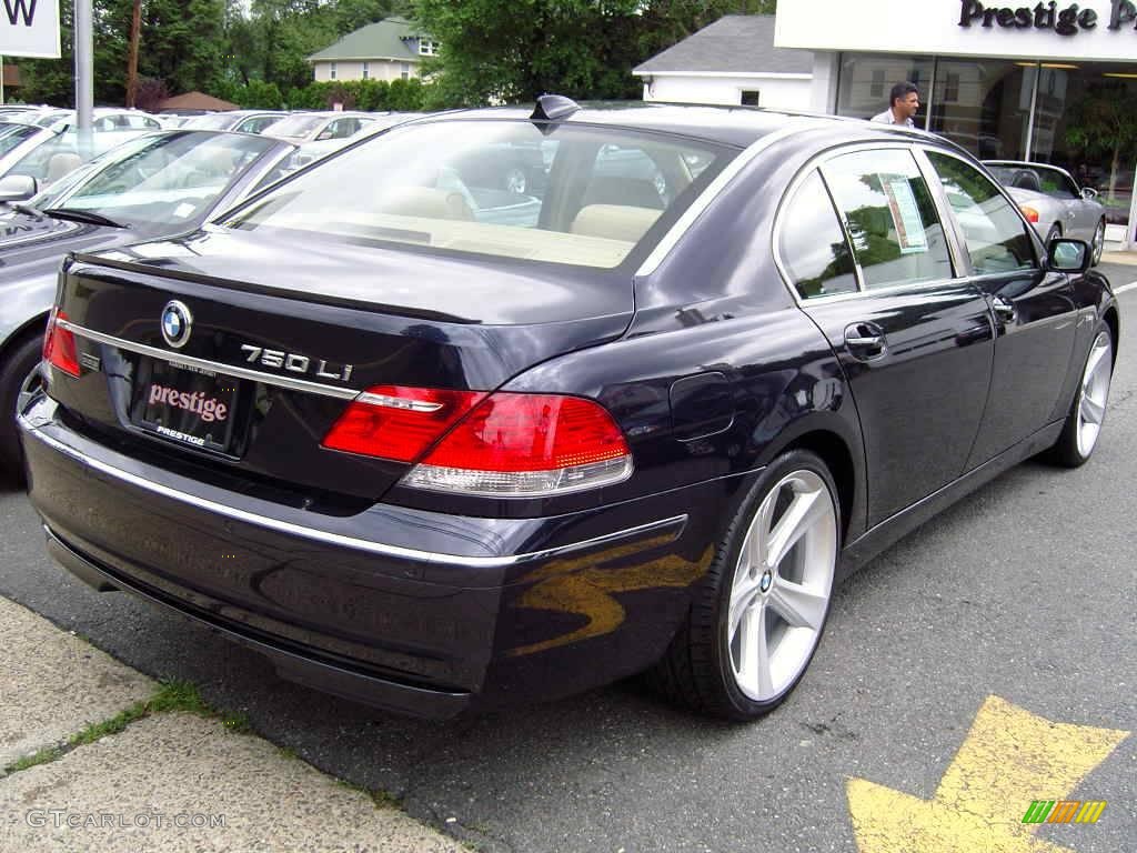 2006 7 Series 750Li Sedan - Monaco Blue Metallic / Dark Beige/Beige III photo #10