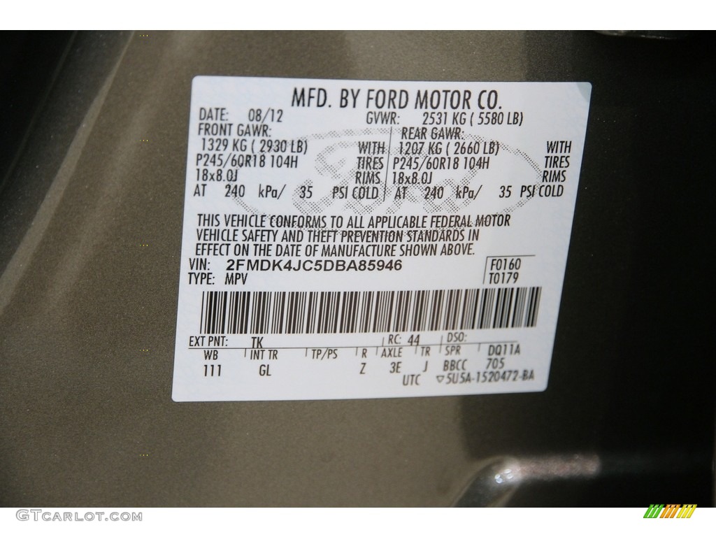 2013 Edge SEL AWD - Mineral Gray Metallic / Medium Light Stone photo #21