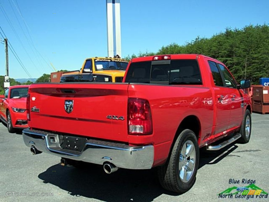 2014 1500 Big Horn Quad Cab 4x4 - Flame Red / Black/Diesel Gray photo #5