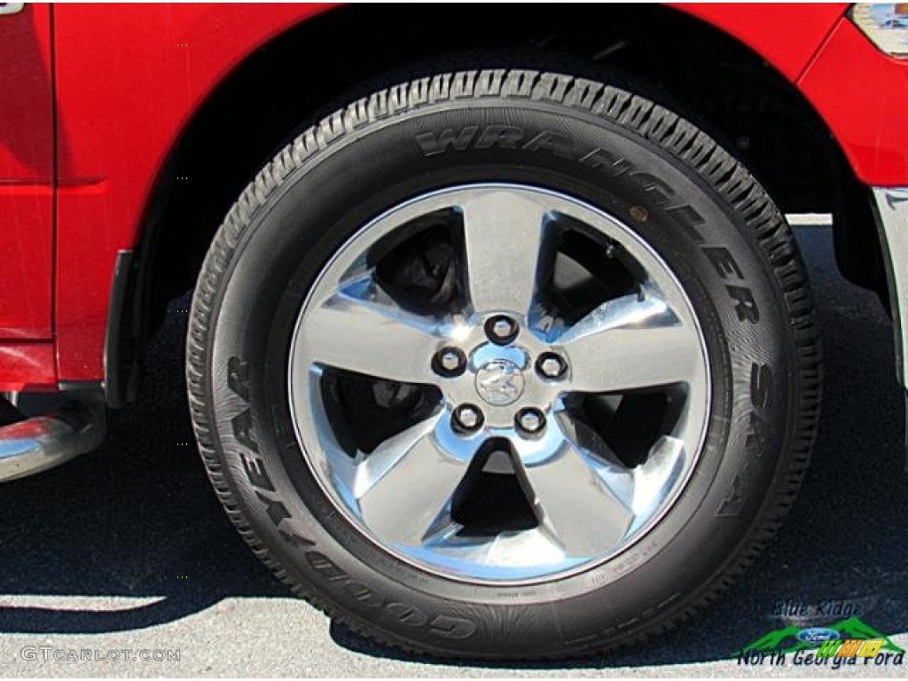 2014 1500 Big Horn Quad Cab 4x4 - Flame Red / Black/Diesel Gray photo #9